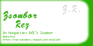 zsombor rez business card